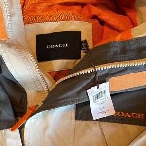 Coach Orange and Gray Jacket